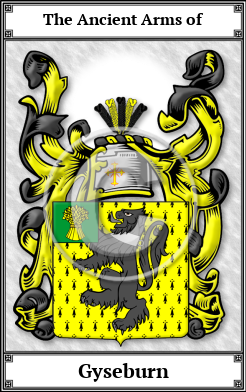 Gyseburn Family Crest Download (JPG)  Book Plated - 150 DPI