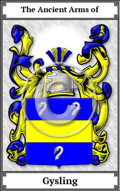 Gysling Family Crest Download (JPG)  Book Plated - 150 DPI