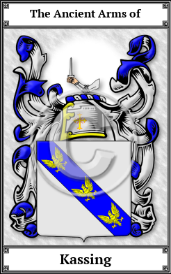Kassing Family Crest Download (JPG)  Book Plated - 150 DPI