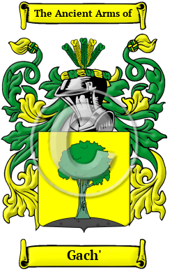 Gach' Family Crest Download (JPG) Heritage Series - 300 DPI