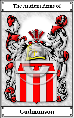 Gudmunson Family Crest Download (JPG)  Book Plated - 150 DPI