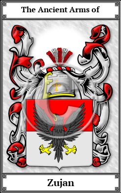 Zujan Family Crest Download (JPG)  Book Plated - 150 DPI