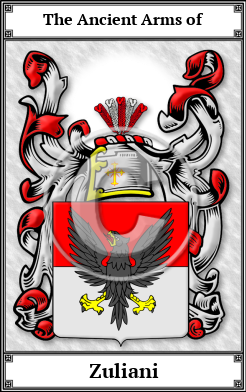 Zuliani Family Crest Download (JPG) Book Plated - 600 DPI