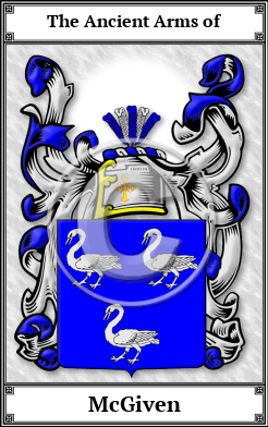 McGiven Family Crest Download (JPG)  Book Plated - 150 DPI