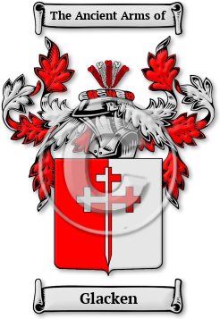 Glacken Family Crest Download (jpg) Legacy Series - 150 DPI