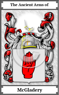 McGladery Family Crest Download (JPG)  Book Plated - 150 DPI