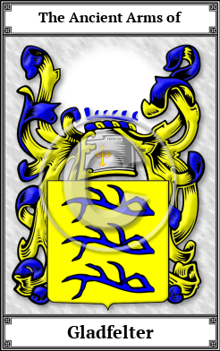 Gladfelter Family Crest Download (JPG)  Book Plated - 150 DPI