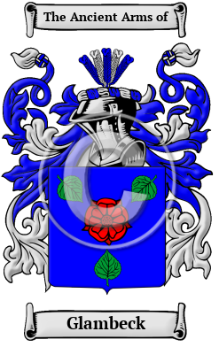 Glambeck Family Crest Download (jpg) Heritage Series - 150 DPI