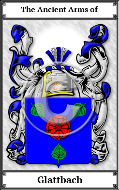 Glattbach Family Crest Download (JPG) Book Plated - 600 DPI