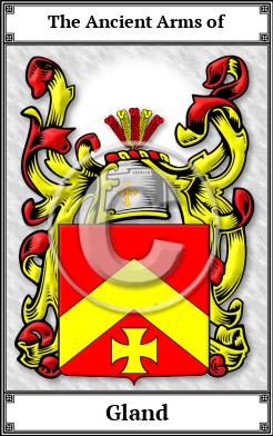 Gland Family Crest Download (JPG) Book Plated - 600 DPI