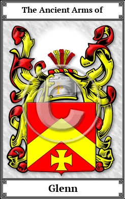 Glenn Family Crest Download (JPG)  Book Plated - 150 DPI