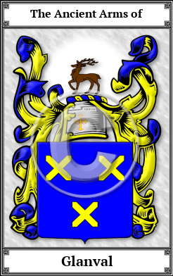 Glanval Family Crest Download (JPG) Book Plated - 600 DPI