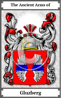 Gluzberg Family Crest Download (JPG)  Book Plated - 150 DPI