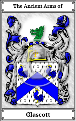 Glascott Family Crest Download (JPG)  Book Plated - 150 DPI