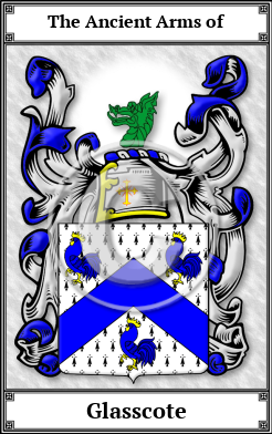 Glasscote Family Crest Download (JPG)  Book Plated - 150 DPI