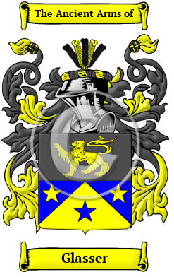 Glasser Family Crest Download (JPG) Heritage Series - 600 DPI