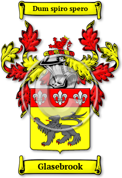 Glasebrook Family Crest Download (jpg) Legacy Series - 150 DPI