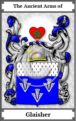 Glaisher Family Crest Download (JPG)  Book Plated - 150 DPI