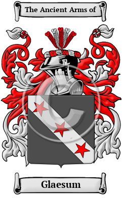 Glaesum Family Crest/Coat of Arms