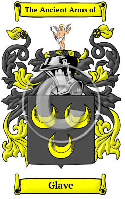 Glave Family Crest Download (jpg) Heritage Series - 150 DPI