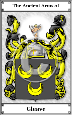 Gleave Family Crest Download (JPG)  Book Plated - 150 DPI