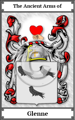 Glenne Family Crest Download (JPG) Book Plated - 600 DPI