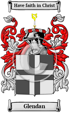 Glendan Family Crest Download (jpg) Heritage Series - 150 DPI