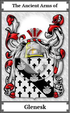 Glenesk Family Crest Download (JPG) Book Plated - 600 DPI