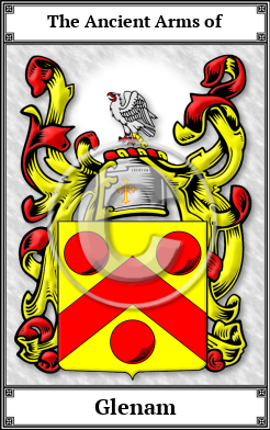 Glenam Family Crest Download (JPG) Book Plated - 600 DPI