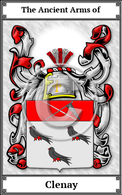 Clenay Family Crest Download (JPG)  Book Plated - 150 DPI
