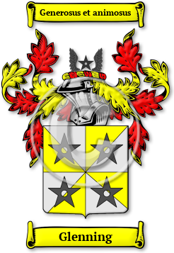 Glenning Family Crest Download (JPG) Legacy Series - 600 DPI