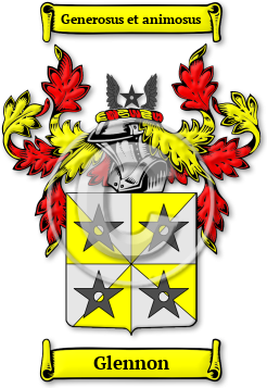 Glennon Family Crest Download (jpg) Legacy Series - 150 DPI