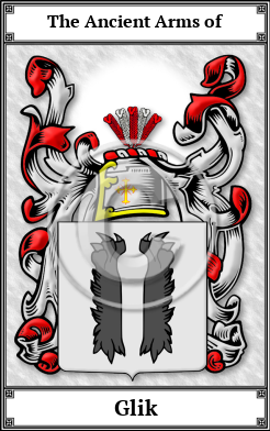 Glik Family Crest Download (JPG)  Book Plated - 150 DPI