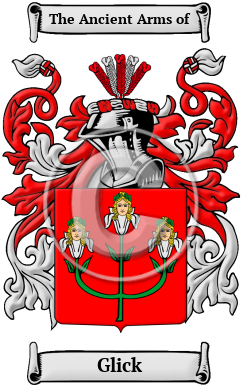 Glick Family Crest Download (JPG) Heritage Series - 600 DPI