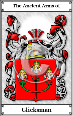 Glicksman Family Crest Download (JPG)  Book Plated - 150 DPI