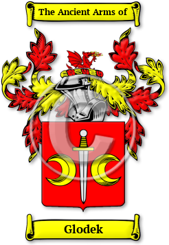 Glodek Family Crest Download (jpg) Legacy Series - 150 DPI