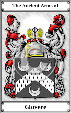 Glovere Family Crest Download (JPG)  Book Plated - 150 DPI