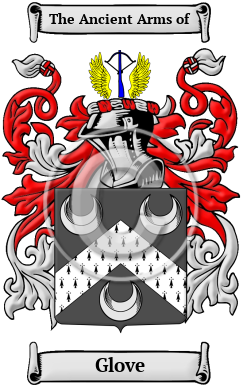 Glove Family Crest Download (JPG) Heritage Series - 600 DPI