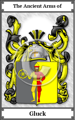 Gluck Family Crest Download (JPG)  Book Plated - 150 DPI