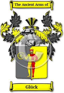 Glück Family Crest Download (jpg) Legacy Series - 150 DPI