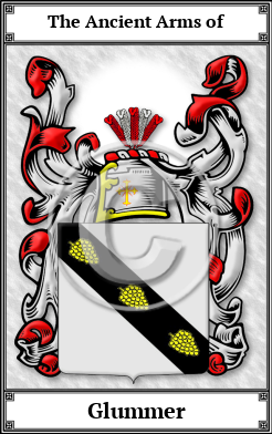 Glummer Family Crest Download (JPG)  Book Plated - 150 DPI