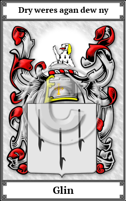 Glin Family Crest Download (JPG)  Book Plated - 150 DPI