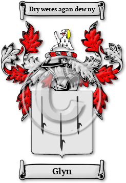 Glyn Family Crest Download (jpg) Legacy Series - 150 DPI