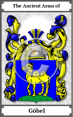 Göbel Family Crest Download (JPG)  Book Plated - 150 DPI