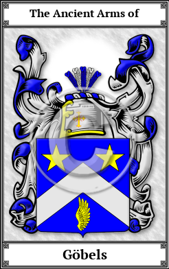 Göbels Family Crest Download (JPG)  Book Plated - 150 DPI
