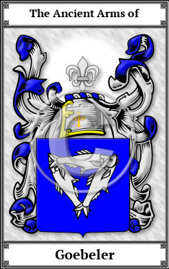Goebeler Family Crest Download (JPG)  Book Plated - 150 DPI