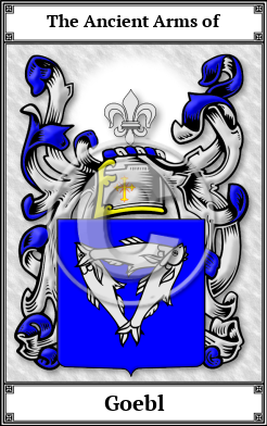 Goebl Family Crest Download (JPG)  Book Plated - 150 DPI