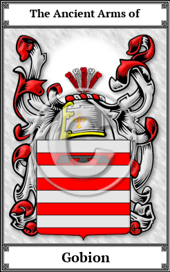 Gobion Family Crest Download (JPG)  Book Plated - 150 DPI