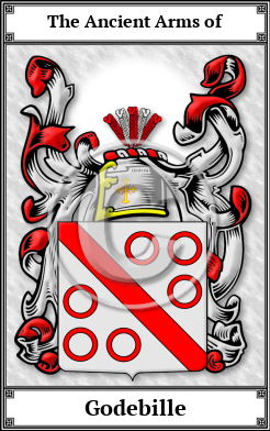 Godebille Family Crest Download (JPG) Book Plated - 600 DPI