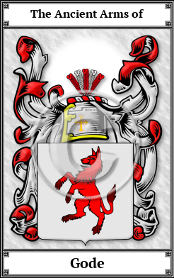 Gode Family Crest Download (JPG)  Book Plated - 150 DPI